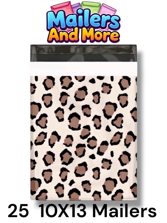 Mailers And More Other - 25 10X13 Poly Mailers Leopard Shipping Envelopes Bags PRICE IS FIRM